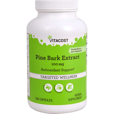 Vitacost, Pine Bark Extract, 100 mg, 300 Capsules