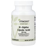 Vitacost, Kwas R-alfaliponowy, 210 mg, 60 kapsułek