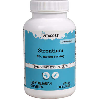 Vitacost, Strontium, 120 Vegetarian Capsules (340 mg per Capsule)