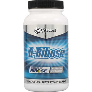 Vitacost, D-Ribose Bioenergy Ribose®, 3000 mg per serving, 200 Capsules