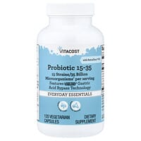 Vitacost, 益生菌 15-35 含 NutraFlora® 低聚果糖，120 粒素食膠囊