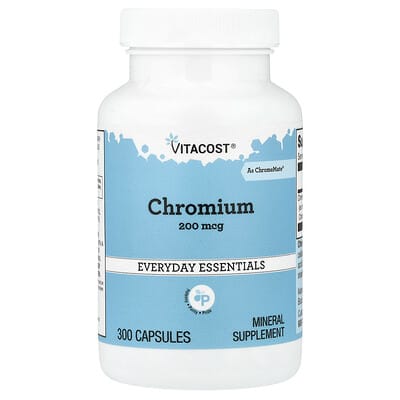 Vitacost, Chromium, 200 mcg, 300 Capsules