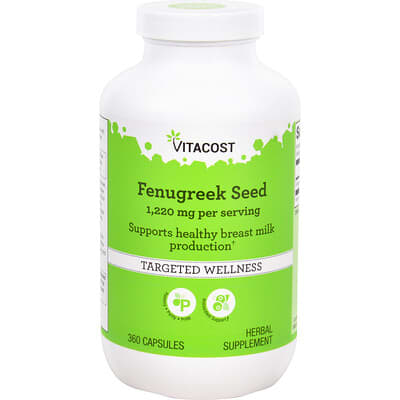 Vitacost, Fenugreek Seed, 360 Capsules (610 mg per Capsule)