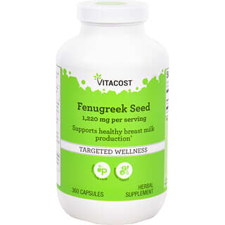 Vitacost, Fenugreek Seed, 1220 mg per serving, 360 Capsules
