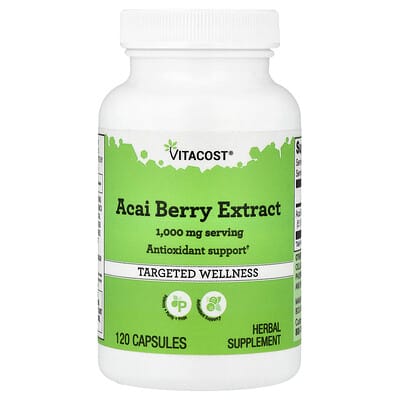 Acai Berry Extract, 120 Capsules (500 mg per Capsule)