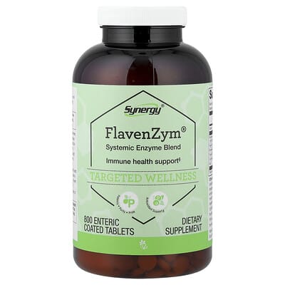Vitacost, FlavenZym®, Systemic Enzyme Blend, 800 Enteric Coated Tabs