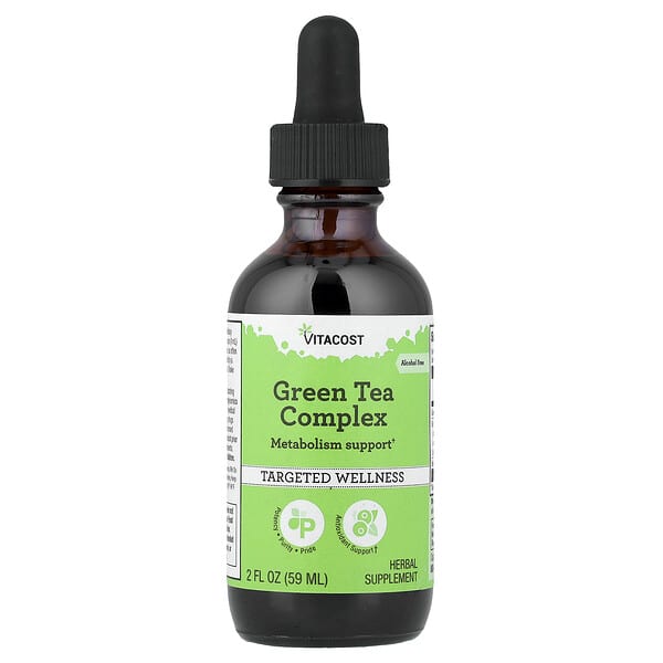 Vitacost, Green Tea Complex, Alcohol Free, 2 fl oz (59 ml)