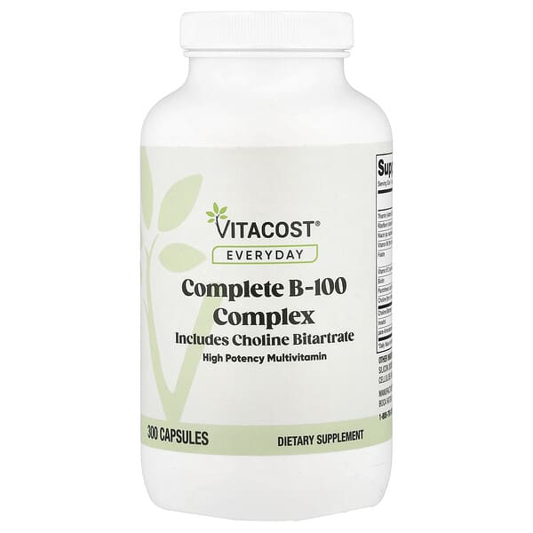 Vitacost, Complete B-100 Complex, 300 Capsules