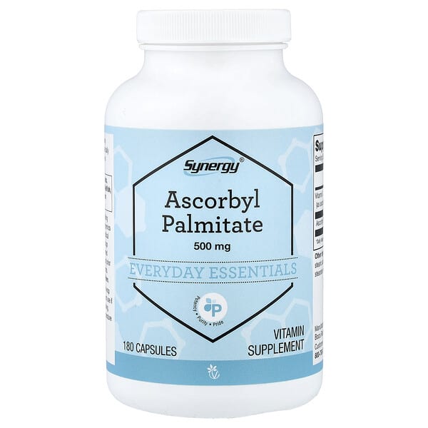 Vitacost, Synergy®, Ascorbyl Palmitate, 500 mg, 180 Capsules — product photo 1