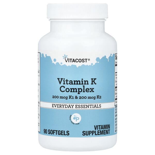 Vitacost‏, مركب فيتامين ك ، 90 كبسولة هلامية