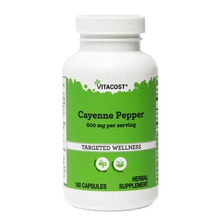 Vitacost, Cayenne Pepper, 600 mg per serving, 180 Capsules