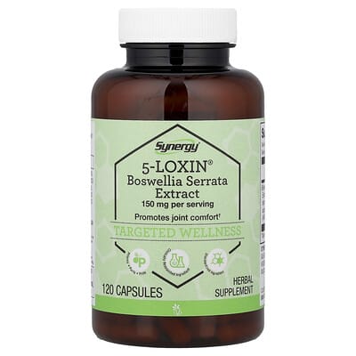 Vitacost, Synergy®, 5-Loxin®, Boswellia Serrata Extract, 120 Capsules (75 mg per Capsule)