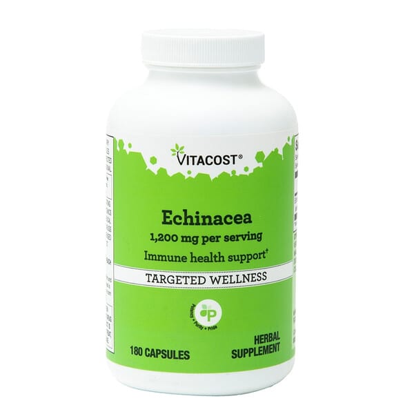 Vitacost, Echinacea, 1200 mg per serving, 180 Capsules — product photo 1