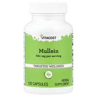 Vitacost, Mullein, 100 Kapsul (330 mg per Kapsul)