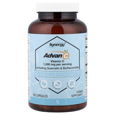 Vitacost, Synergy®, Advan-C® Including Quercetin & Bioflavonoids, 180 Capsules