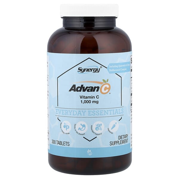 Vitacost, Synergy®, Advan-C® Including Quercetin & Citrus Bioflavonoid Complex, 300 Tablets — product photo 1