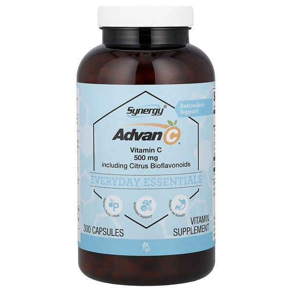 Vitacost, Synergy®, Advan-C® Including Citrus Bioflavonoids, 300 Capsules — product photo 1