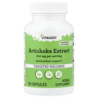 Vitacost, Kronärtskocksextrakt, 60 kapslar (300 mg per kapsel)
