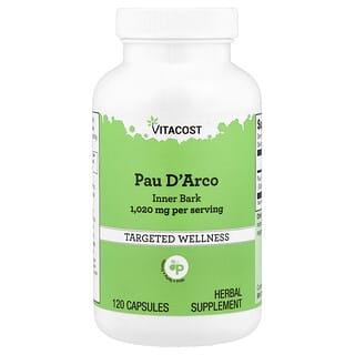 Vitacost, Pau D'Arco Inner Bark, 120 Capsules (510 mg per Capsule)