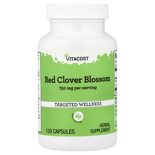 Vitacost, Red Clover Blossom, 750 mg per serving, 120 Capsules