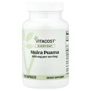 Vitacost, Everyday, Muira Puama, 120 Capsules (300 mg per Capsule)