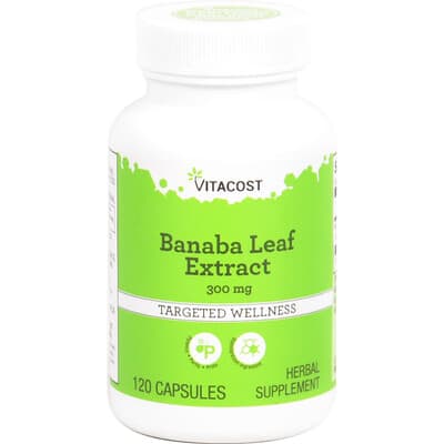 Vitacost, Banaba Leaf Extract, 300 mg, 120 Capsules