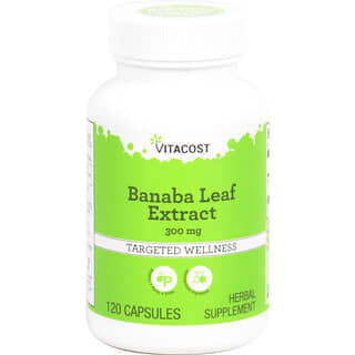 Vitacost, Banaba Leaf Extract - Standardized, 300 mg, 120 Capsules