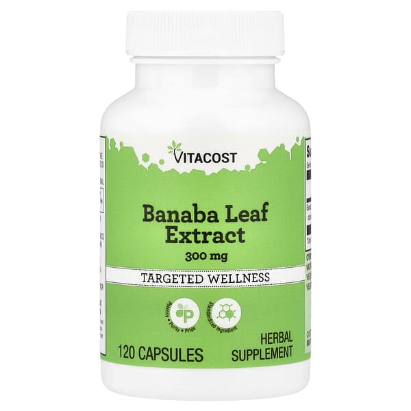 Vitacost, Banaba Leaf Extract, 300 mg, 120 Capsules