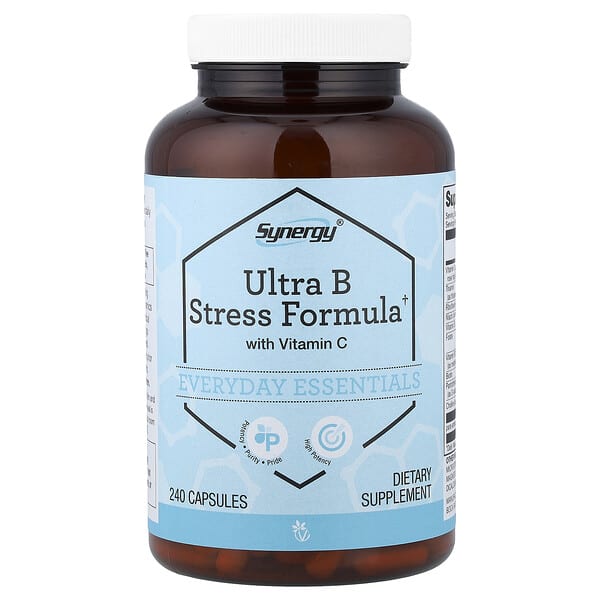 Vitacost, Synergy®, Ultra B Stress Formula With Vitamin C, 240 Capsules — product photo 1