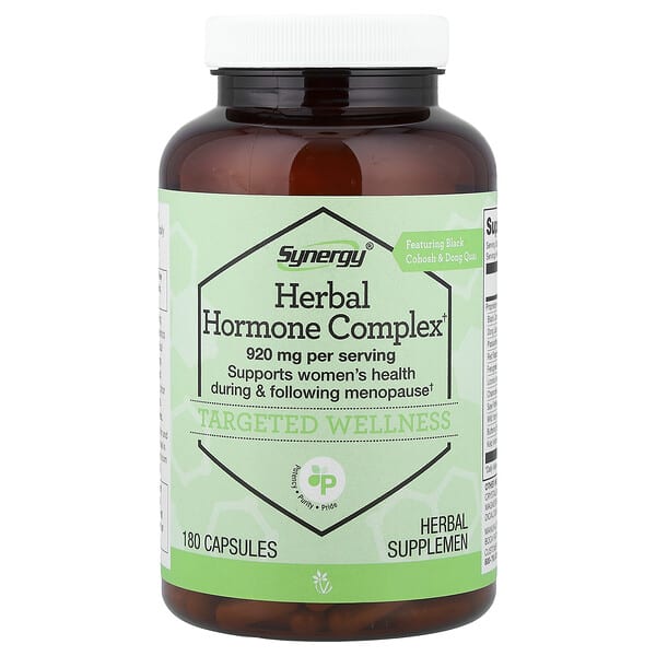 Vitacost, Synergy®, 허브 호르몬 복합체, 캡슐 180정