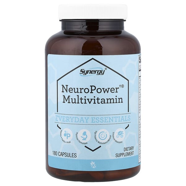 Vitacost, Synergy®, NeuroPower® Multivitamin, 180 Capsules — product photo 1