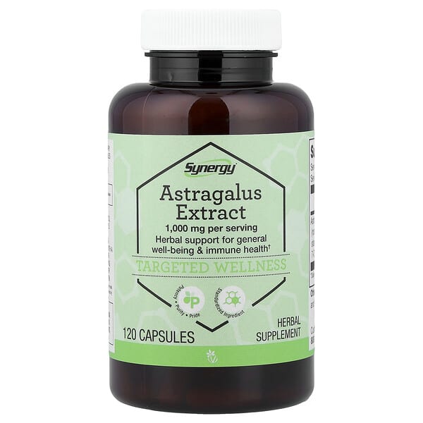 Vitacost, Synergy®, 황기 추출물, 캡슐 120정(캡슐 1정당 500mg)
