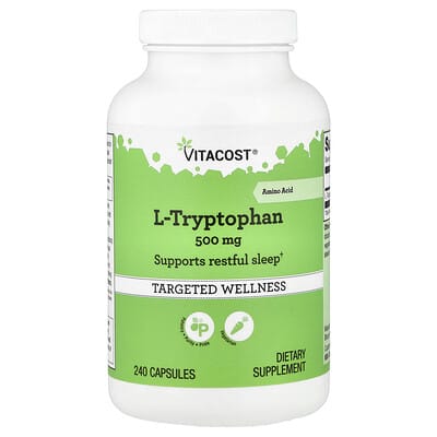 Vitacost, L-Tryptophan, 500 mg, 240 Capsules