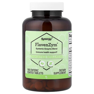 Vitacost, Synergy®, FlavenZym®, 180 Enteric Coated Tablets