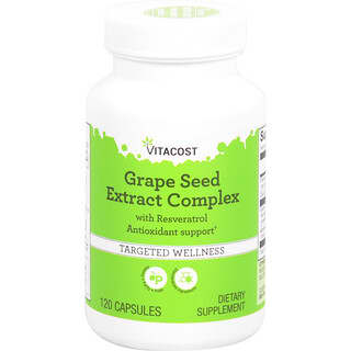 Vitacost, Grape Seed Extract Complex With Resveratrol, 120 Capsules