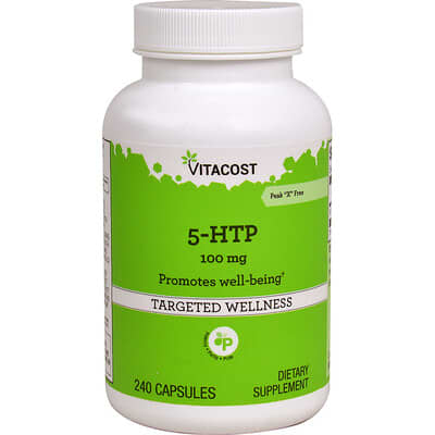 Vitacost, 5-HTP, 100 mg, 240 Capsules