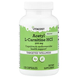 Vitacost, Acetyl L-Carnitine HCl, 500 mg, 120 Capsules