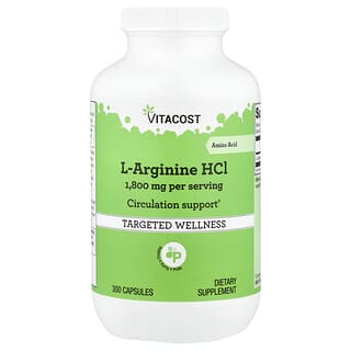 Vitacost‏, هيدروكلوريد ل-أرجينين ، 300 كبسولة (900 ملجم لكل كبسولة)