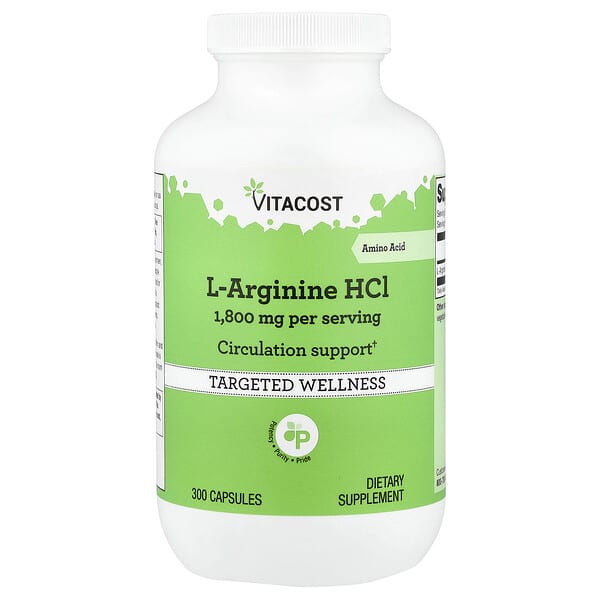 Vitacost, L-Arginine HCl, 300 Capsules (900 mg per Capsule) — product photo 1