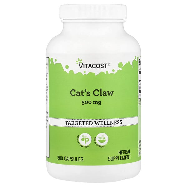 Vitacost, Cat's Claw, 500 mg, 300 Capsules