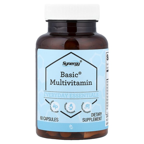 Vitacost, Synergy®, Basic® Multivitamin, 60 Capsules — product photo 1