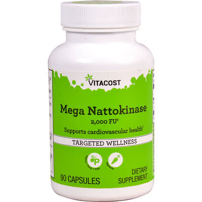 Vitacost, Mega Nattokinase, 2000 FU, 90 Capsules