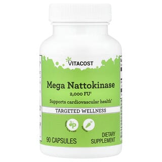 Vitacost, Mega Nattokinase, 2000 FU, 90 Capsules