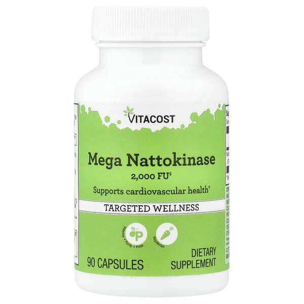 Vitacost, Mega Nattokinase, 20 mg (2,000 FU), 90 Capsules