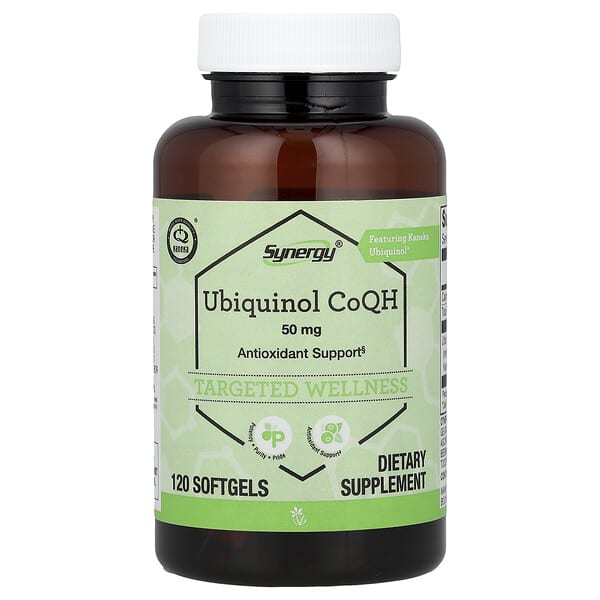 Vitacost, Synergy®, Ubiquinol CoQH, 50 mg, 120 Softgels — product photo 1
