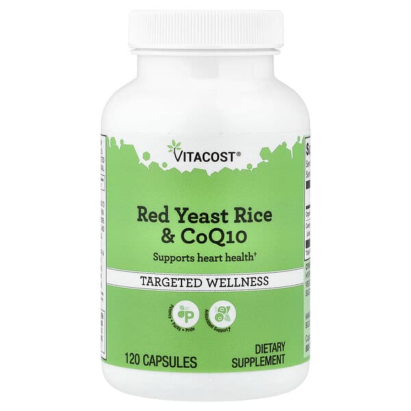 Vitacost, Red Yeast Rice & CoQ10, 120 Capsules — product photo 1