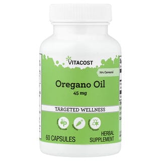 Vitacost, Oregano Oil, 45 mg, 60 Capsules