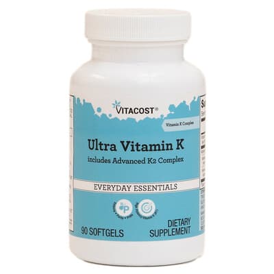 Vitacost, Ultra Vitamin K Includes Advanced K2 Complex, 90 Softgels