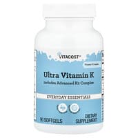 Vitacost, Everyday Essentials, Ultra Vitamin K Includes Advanced K2 Complex, 90 Softgels