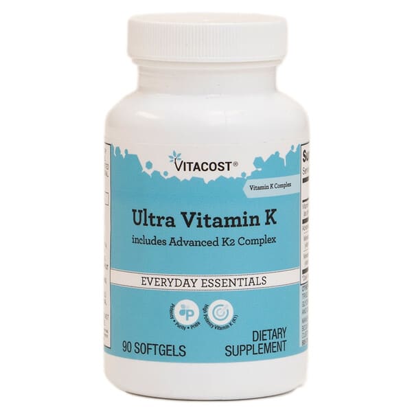 Vitacost, Ultra Vitamin K Includes Advanced K2 Complex, 90 Softgels — product photo 1